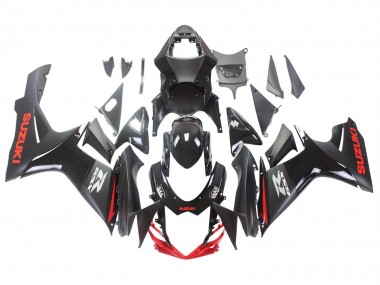 2011-2024 Suzuki GSXR 600 / GSXR 750 Motorcycle Fairings - Black Grey Red Line Canada Websites