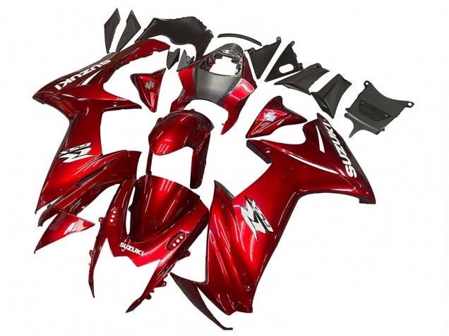 2011-2024 Suzuki GSXR 600 / GSXR 750 Motorcycle Fairings - Red White Decal Canada Websites