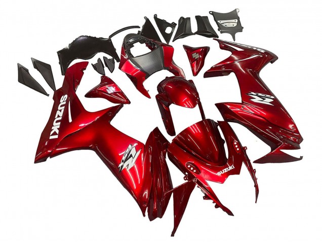2011-2024 Suzuki GSXR 600 / GSXR 750 Motorcycle Fairings - Red White Decal Canada Websites