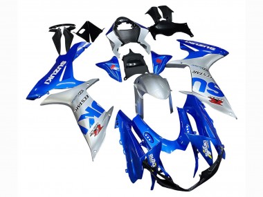 2011-2024 Suzuki GSXR 600 / GSXR 750 Motorcycle Fairings - Blue Silver Ecstar Canada Websites