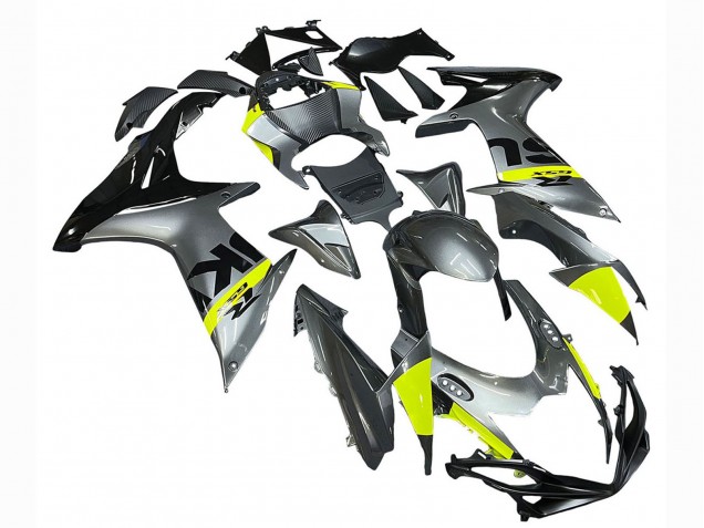 2011-2024 Suzuki GSXR 600 / GSXR 750 Motorcycle Fairings - Silver Yellow Black Canada Websites