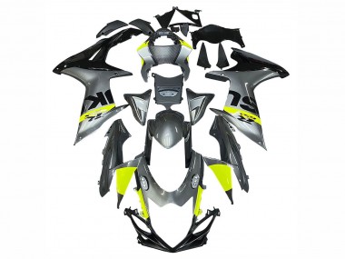 2011-2024 Suzuki GSXR 600 / GSXR 750 Motorcycle Fairings - Silver Yellow Black Canada Websites