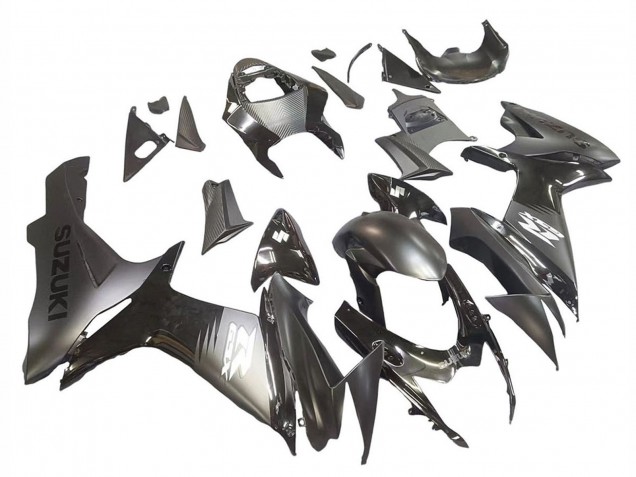 2011-2024 Suzuki GSXR 600 / GSXR 750 Motorcycle Fairings - Matte Black Glossy Black White Decal Canada Websites