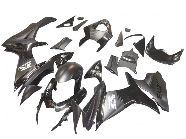 2011-2024 Suzuki GSXR 600 / GSXR 750 Motorcycle Fairings - Matte Black Glossy Black White Decal Canada Websites