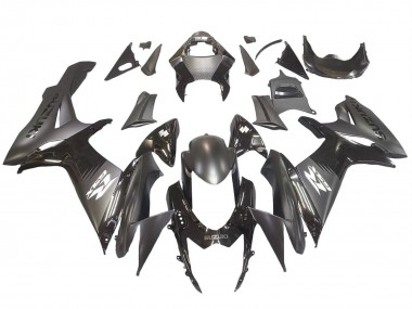 2011-2024 Suzuki GSXR 600 / GSXR 750 Motorcycle Fairings - Matte Black Glossy Black White Decal Canada Websites