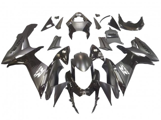 2011-2024 Suzuki GSXR 600 / GSXR 750 Motorcycle Fairings - Matte Black Glossy Black White Decal Canada Websites