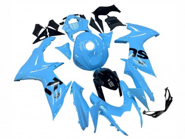 2011-2024 Suzuki GSXR 600 / GSXR 750 Motorcycle Fairings - Light Blue Black Canada Websites
