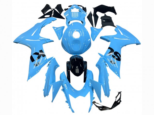 2011-2024 Suzuki GSXR 600 / GSXR 750 Motorcycle Fairings - Light Blue Black Canada Websites