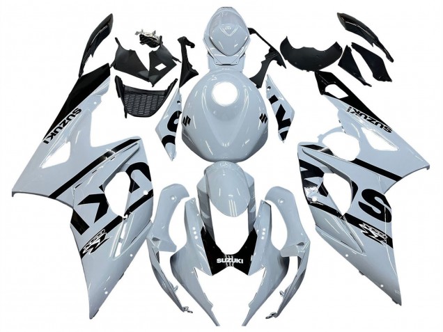 2005-2006 Suzuki GSXR 1000 Motorcycle Fairings - White Black Canada Websites