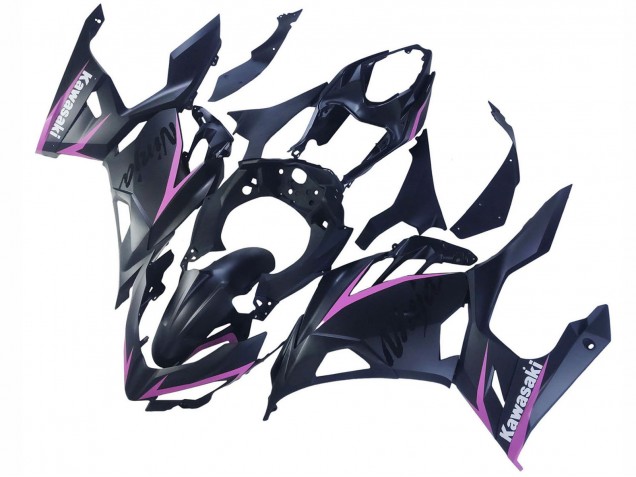2018-2024 Kawasaki Ninja 400 Motorcycle Fairings - Matte Black Pink Canada Websites