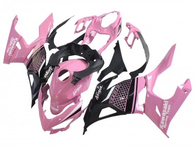 2018-2024 Kawasaki Ninja 400 Motorcycle Fairings - Pink Matte Black Honeycomb Canada Websites