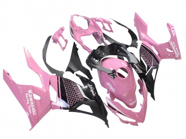 2018-2024 Kawasaki Ninja 400 Motorcycle Fairings - Pink Matte Black Honeycomb Canada Websites