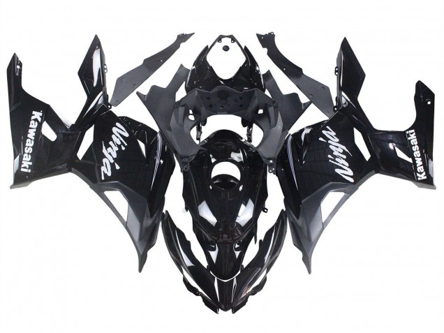2018-2024 Kawasaki Ninja 400 Motorcycle Fairings - Glossy Black Matte Black White Decals Canada Websites