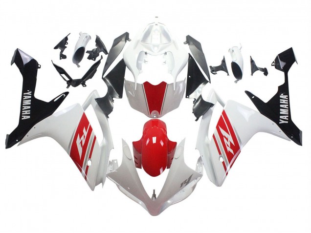 2007-2008 Yamaha YZF 1000 R1 Motorcycle Fairing - White Red Black Canada Websites