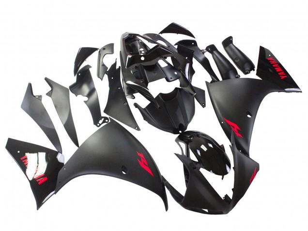 2009-2011 Yamaha YZF 1000 R1 Motorcycle Fairing - Matte Black Red Decal Canada Websites