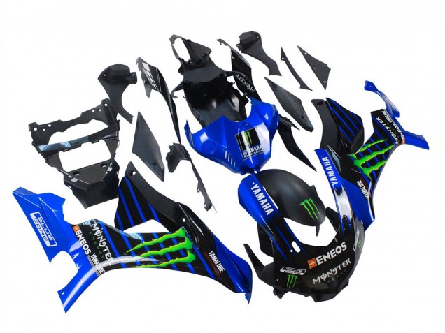 2015-2019 Yamaha YZF 1000 R1 Motorcycle Fairings - Blue Matte Black Green Monster ENEOS Canada Websites
