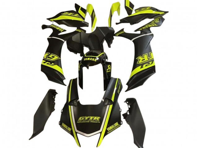 2020-2025 Yamaha YZF 1000 R1 Motorcycle Fairings - Glossy Black Fluorescent Yellow Canada Websites