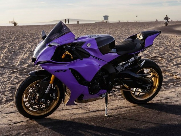 2020-2025 Yamaha YZF 1000 R1 Motorcycle Fairings - Purple Glossy Black Canada Websites