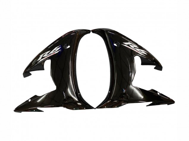 2006-2009 Yamaha YZF R6S Motorcycle Fairings - Glossy Black White Decals Canada Websites