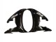 2006-2009 Yamaha YZF R6S Motorcycle Fairings - Glossy Black White Decals Canada Websites