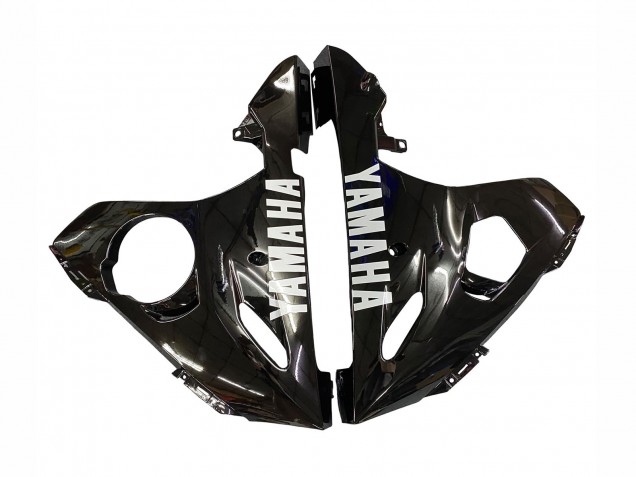 2006-2009 Yamaha YZF R6S Motorcycle Fairings - Glossy Black White Decals Canada Websites