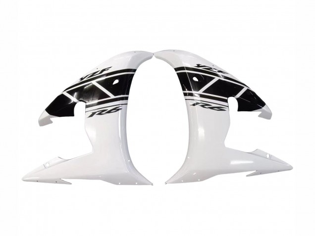 2003-2004 Yamaha YZF R6 Motorcycle Fairing - White Glossy Black Canada Websites