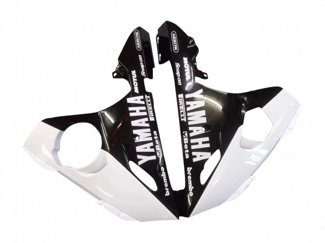 2003-2004 Yamaha YZF R6 Motorcycle Fairing - White Glossy Black Canada Websites