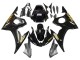 2003-2004 Yamaha YZF R6 Motorcycle Fairings - Glossy Black Gold Decals Canada Websites