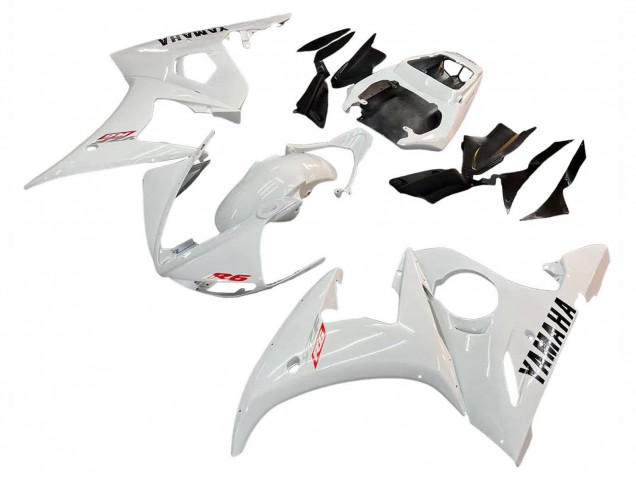 2006-2009 Yamaha YZF R6S Motorcycle Fairing Kits - White Canada Websites