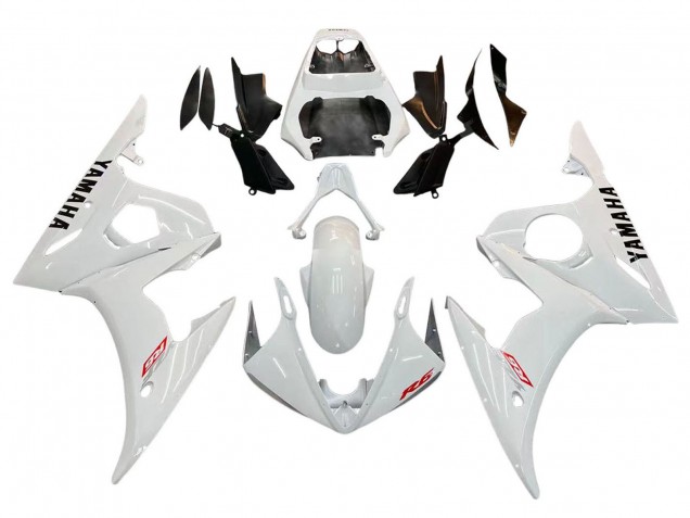 2006-2009 Yamaha YZF R6S Motorcycle Fairing Kits - White Canada Websites