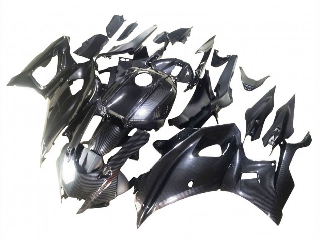 2021-2024 Yamaha YZF R7 Motorcycle Fairings - Black Carbon Fiber Carbon Fiber Canada Websites