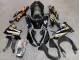 2021-2025 Kawasaki ZX10R Motorcycle Fairings - Glossy Black Gold Elf Snow Canada Websites