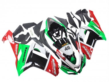 2007-2008 Kawasaki ZX6R Motorcycle Fairings - Green Red Canada Websites