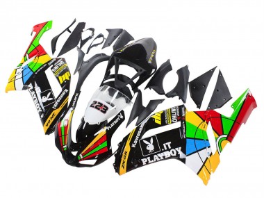 2007-2008 Kawasaki ZX6R Motorcycle Fairings - Colorful Playboy 223 Canada Websites