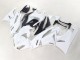 2009-2012 Kawasaki ZX6R Motorcycle Fairings - White Black Ninja Canada Websites