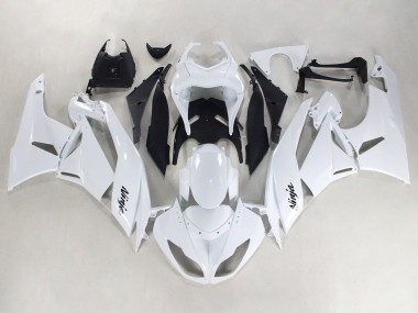 2009-2012 Kawasaki ZX6R Motorcycle Fairings - White Black Ninja Canada Websites