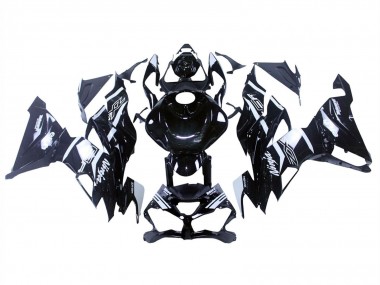 2019-2022 Kawasaki ZX6R Motorcycle Fairings - Glossy Black White Canada Websites