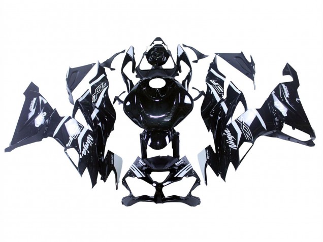 2019-2022 Kawasaki ZX6R Motorcycle Fairings - Glossy Black White Canada Websites