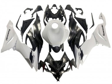 2019-2022 Kawasaki ZX6R Motorcycle Fairings - White Black Carbon Fiber Canada Websites