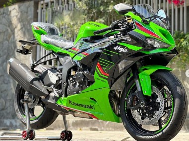 2019-2022 Kawasaki ZX6R Motorcycle Fairings - Green Glossy Black Red Canada Websites