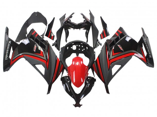 2013-2024 Kawasaki EX300 Motorcycle Fairings - Red Black Canada Websites