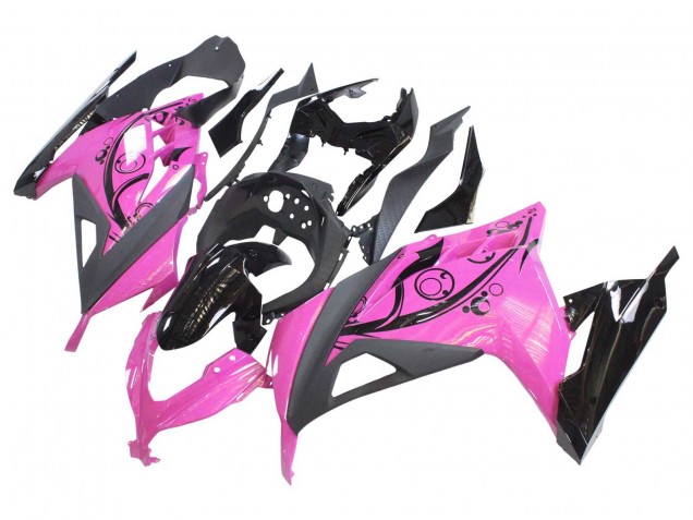 2013-2024 Kawasaki EX300 Motorcycle Fairings - Pink Black Canada Websites