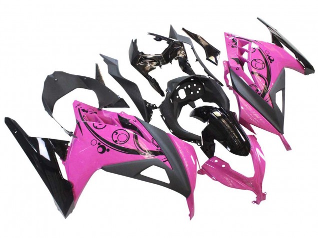 2013-2024 Kawasaki EX300 Motorcycle Fairings - Pink Black Canada Websites