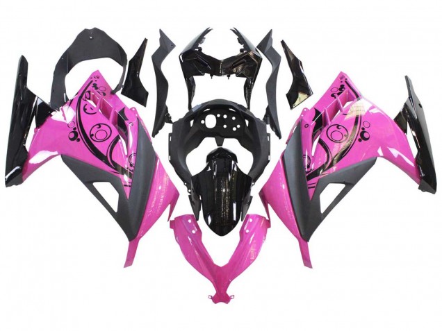 2013-2024 Kawasaki EX300 Motorcycle Fairings - Pink Black Canada Websites
