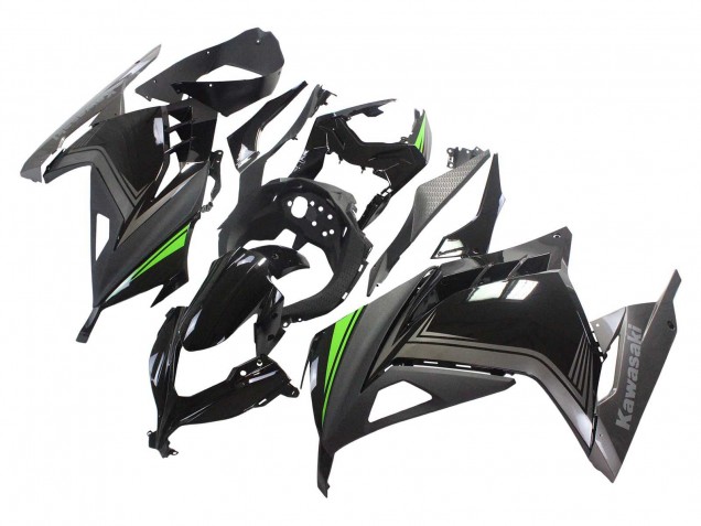 2013-2024 Kawasaki EX300 Motorcycle Fairings - Glossy Black Matte Black Green Canada Websites