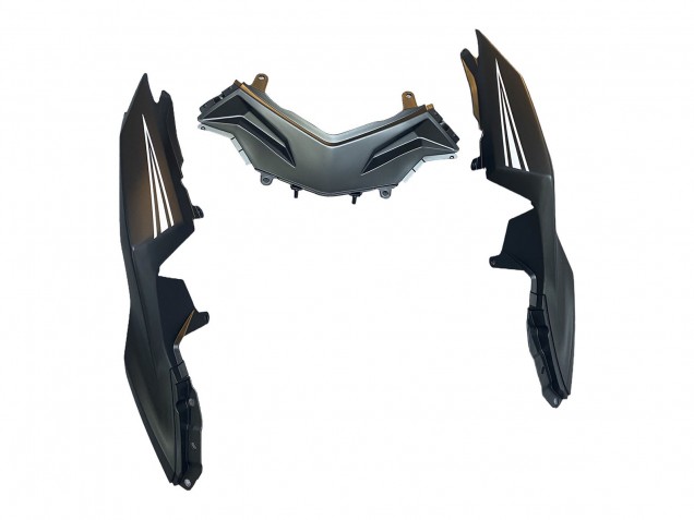 2013-2024 Kawasaki EX300 Motorcycle Fairings - Matte Black White Elf Snow Canada Websites