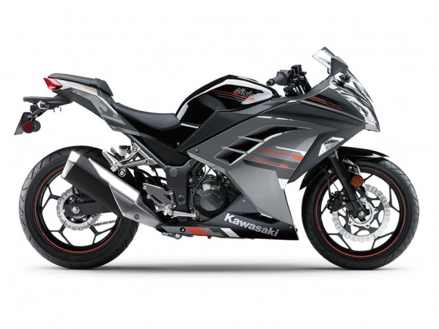 2013-2024 Kawasaki EX300 Motorcycle Fairings - Black Silver Red Canada Websites