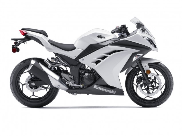 2013-2024 Kawasaki EX300 Motorcycle Fairings - White Black Canada Websites