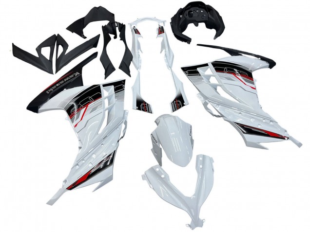2013-2024 Kawasaki EX300 Motorcycle Fairings - White Red Black Canada Websites