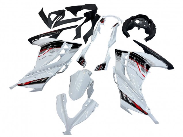 2013-2024 Kawasaki EX300 Motorcycle Fairings - White Red Black Canada Websites